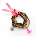 Pink Ribbon Armband Mix